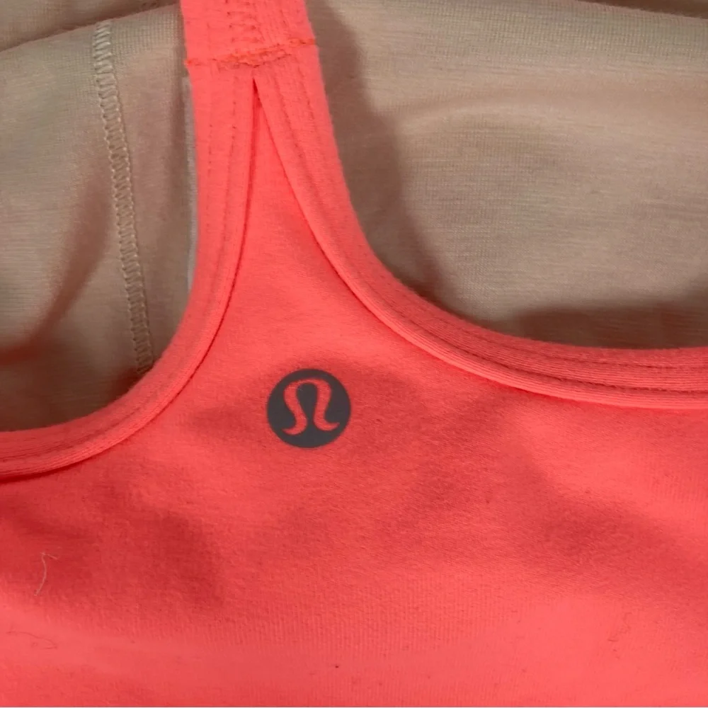 Lululemon Power Y Racerback Fitted Stretch Tank Red Sz 6 ( No Pads) - Picture 3 of 14